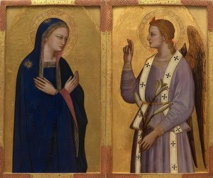 The Annunciation. Around 1350