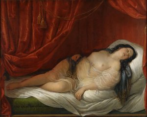 An Odalisque in Red Interior, Early 19th Century