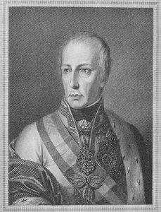 Francis II, Holy Roman Emperor, engraved by Giuseppe Longhi