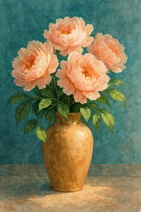 Elegant Peony Bouquet by Natalie Bruns