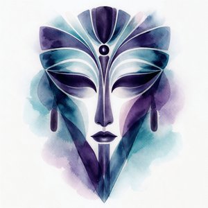 Enigmatic Abstract Mask