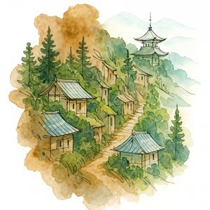 Japanese Mountain Village