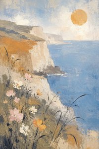 Sunny Coastal Flowers by Natalie Bruns