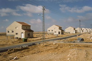 New houses for Israeli settlers at Moshav Kadesh Barnea aka Moshav Nizzana in the desert