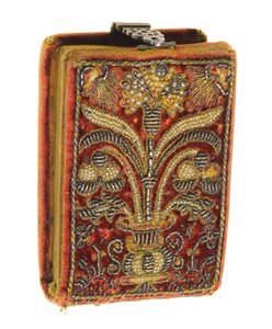 Precious 16th century prayer book with embroidered binding