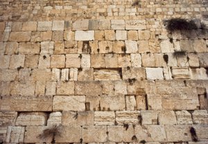 Western Wall of the temple on the Temple Mount, Jerusalem