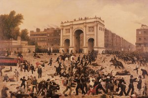 Manhood Suffrage Riots in Hyde Park, 1866 by Nathan Hughes
