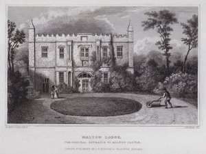 Malton Lodge, the Original Entrance to Malton Castle by Nathaniel (after) Whittock
