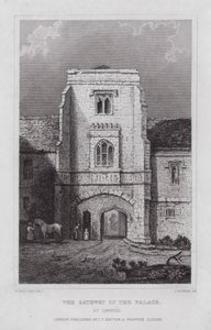 The Gateway of the Palace, at Cawood by Nathaniel (after) Whittock