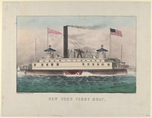 New York Ferry Boat by Currier and Ives