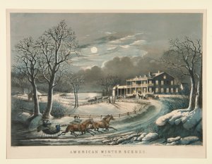 American Winter Scenes. Evening
