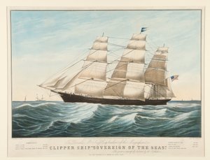Clipper Ship "Sovereign of the Seas" by Nathaniel Currier