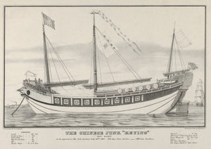 The Chinese Junk Keying-Captain Kellett, As She Appeared in New York Harbour July 13th, 1847