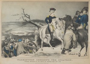 Washington Crossing the Delaware-Evening Previous to the Battle of Trenton, December 25th