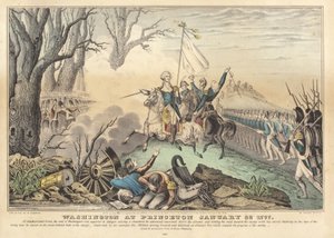 Washington at Princeton January 30, 1777 by Nathaniel Currier