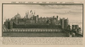 The west view of the Tower of London by Nathaniel and Samuel Buck