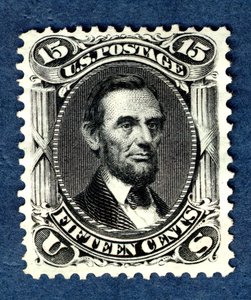 15c Abraham Lincoln Re-issue Single
