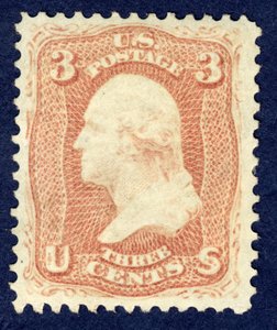 3c Washington Single by National Bank Note Company