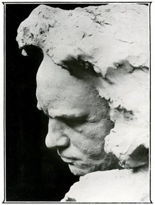 Profile face of Ludwig van Beethoven (1770-1827), detail of a bronze bust