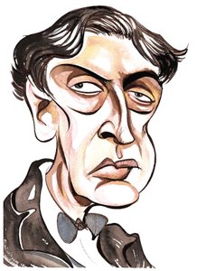 Alban Berg - Colour Caricature