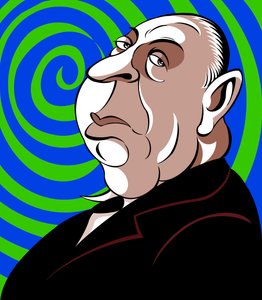 Alfred Hitchcock by Neale Osborne