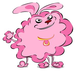 Pompom Poodle - Caricature by Neale Osborne