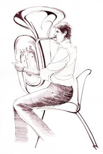 Tuba player