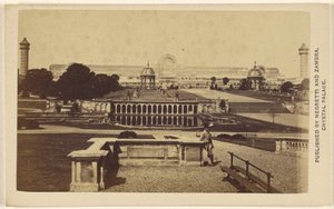 Exterior Long View of The Crystal Palace Building and Grounds by Negretti and Zambra
