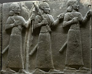 Relief Depicting Hittite Court Officials, from Turkey by Neo Hittite