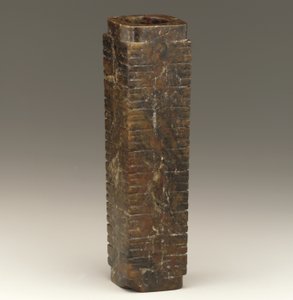 Tall Tube (cong) by Neolithic Period Chinese School