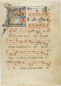 Angel in a Historiated Initial "A" from an Antiphonary