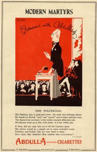 Abdulla Cigarettes, 1927 by Nerman