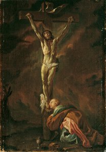 Christ on the Cross with Mary Magdalene by Leopold Blonder