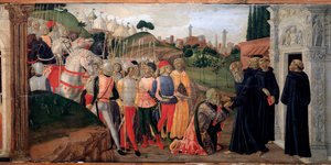 Totila, King of the Ostrogoths Visiting Benedict of Nursia (Detail)