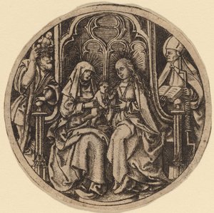 Madonna and Child with Saints Christopher and Erasmus by Netherlandish 15th Century