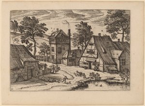 Village with Pond