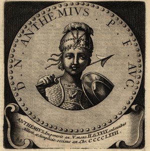 Portrait of Roman Emperor Anthemius