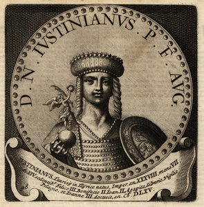 Portrait of Roman Emperor Justinian I