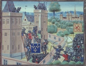 The Capture of Wark Castle by the French and Scots, from Book II of 