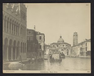 Facade of the Fondaco dei Turchi in Venice by Neue Photographische Gesellschaft