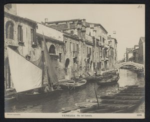 View of the Rio del Camello in Venice by Neue Photographische Gesellschaft