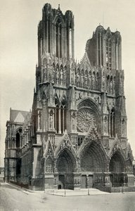 A Great Gothic Building: The Cathedral at Rheims by Neurdein