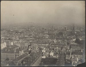 Panorama of Paris - View from the North of the Pantheon by Neurdein freres