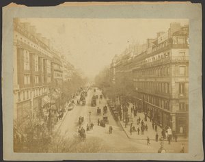 Paris, Perspective of Boulevard Montmartre by Neurdein freres
