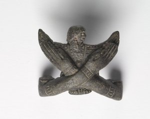 Bronze Mount from a Shawabty Bundle: Crossed Arms, Late 18th to Early 19th Dynasty, c.1336-1256 BC