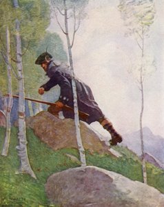 Illustration for Kidnapped by Robert Louis Stevenson by Newell Convers (after) Wyeth