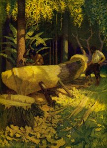 Illustration for Robinson Crusoe by Newell Convers (after) Wyeth