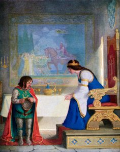 The Lady Lyoness. Had the Dwarf in Examination by Newell Convers (after) Wyeth