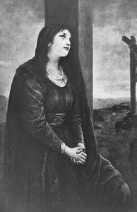 Mary Magdalene seated below the Cross, late 19th or early 20th century