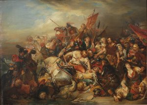 The Battle of the Golden Spurs on 11 July 1302